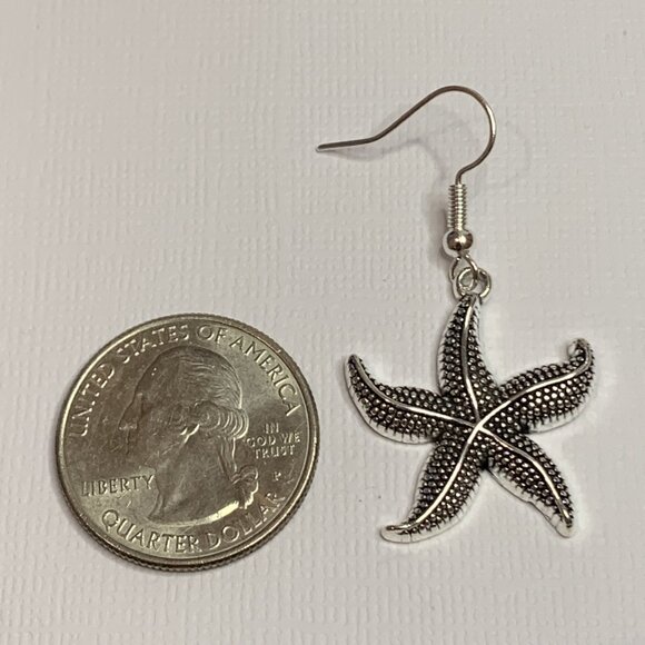 Starfish Earring, Starfish Jewelry, Gift Idea, Nautical Earring, Beach Earring - Picture 6 of 7